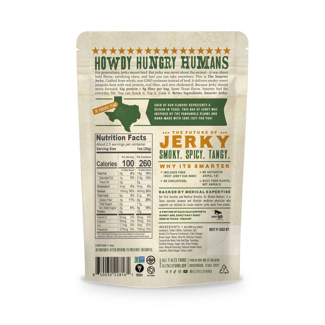 Jalapeño BBQ Plant Protein Jerky – Spicy
