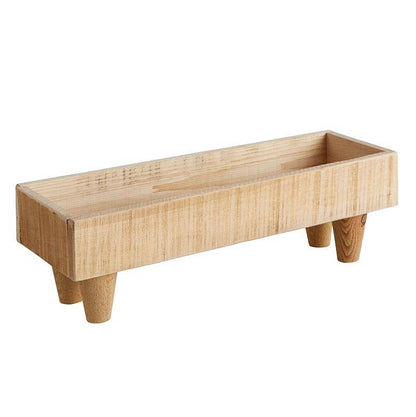 Wood planter with feet - Large