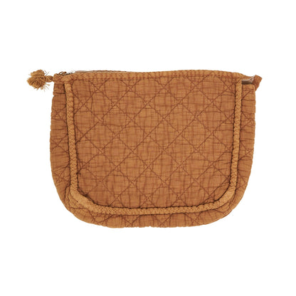 Soft Cotton Quilted Cosmetic Bag