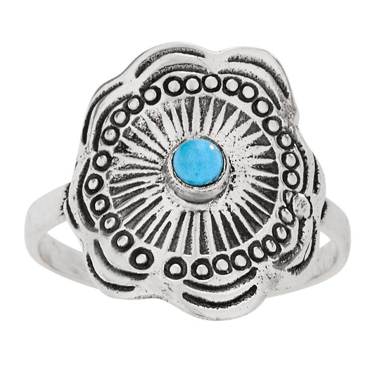 Resounding Blue Turquoise Sterling Silver Ring