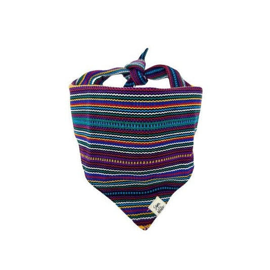 Market Day Dog Bandana – Handwoven Colorful Cotton