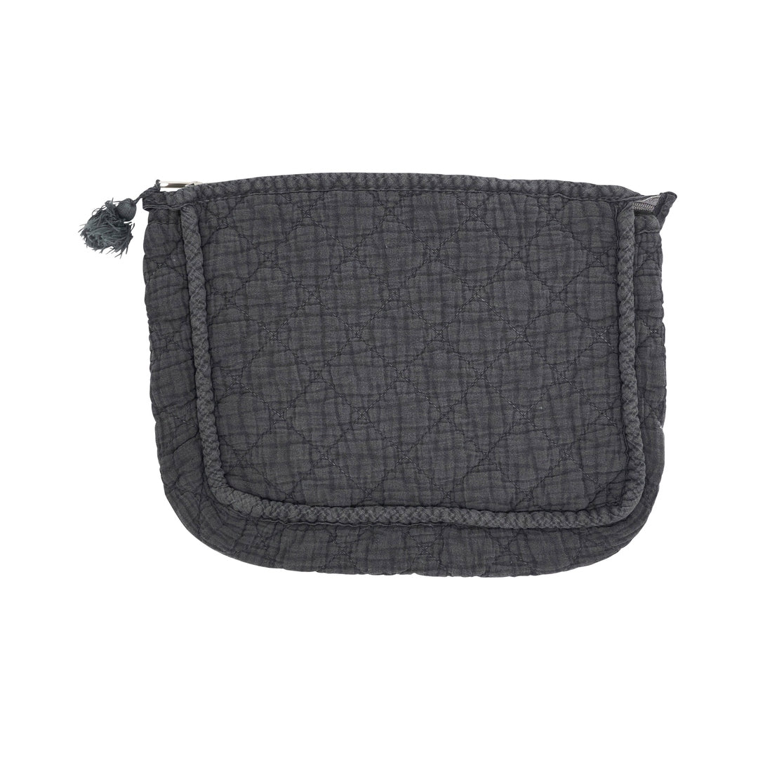 Soft Cotton Quilted Cosmetic Bag