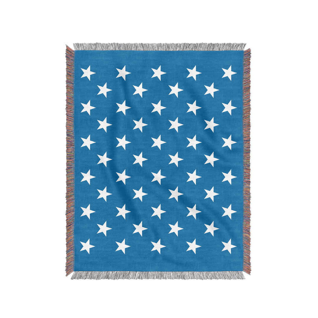 50 Stars Woven Blanket