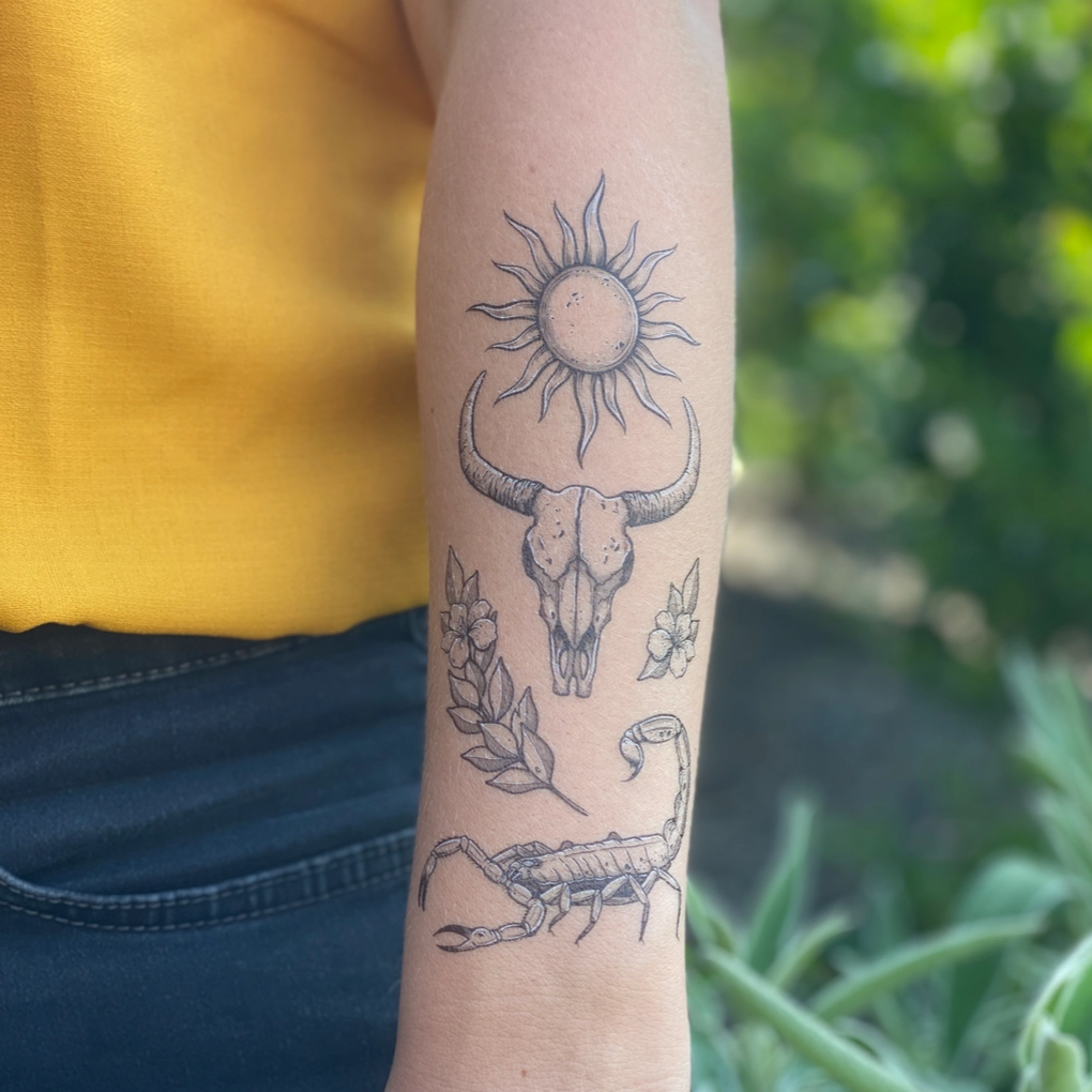 Sunny Desert Life Temporary Tattoo – Mojave | Desert Gifts and Souvenirs