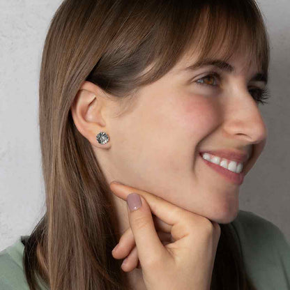 Tiny Poppy Flower Earrings
