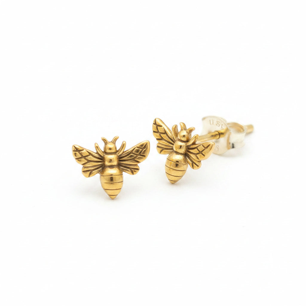 Tiny Bee Earrings