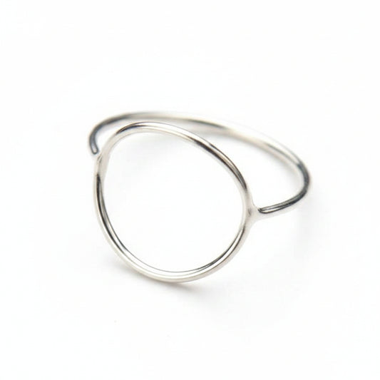 Wire Open Circle Ring