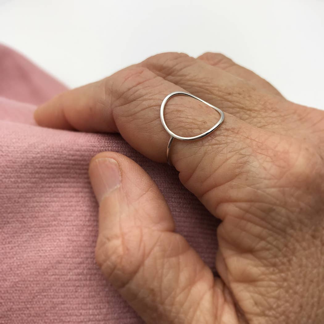 Wire Open Circle Ring
