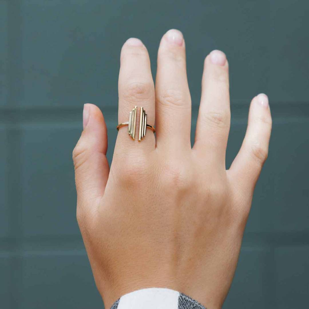 Stepped Bar Ring