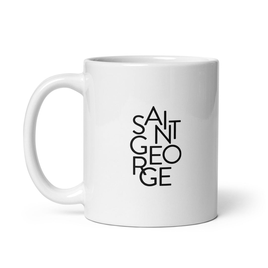 Saint George Jumbled Text Mug