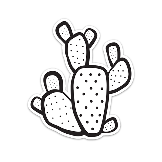 Prickly Pear Cactus Vinyl Sticker