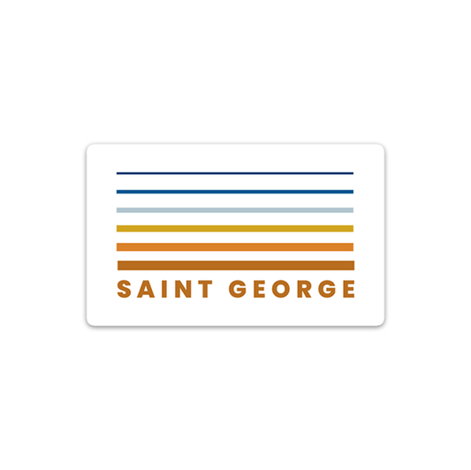 St. George Sunset Sticker