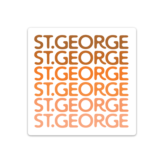 St. George Gradient Vinyl Sticker