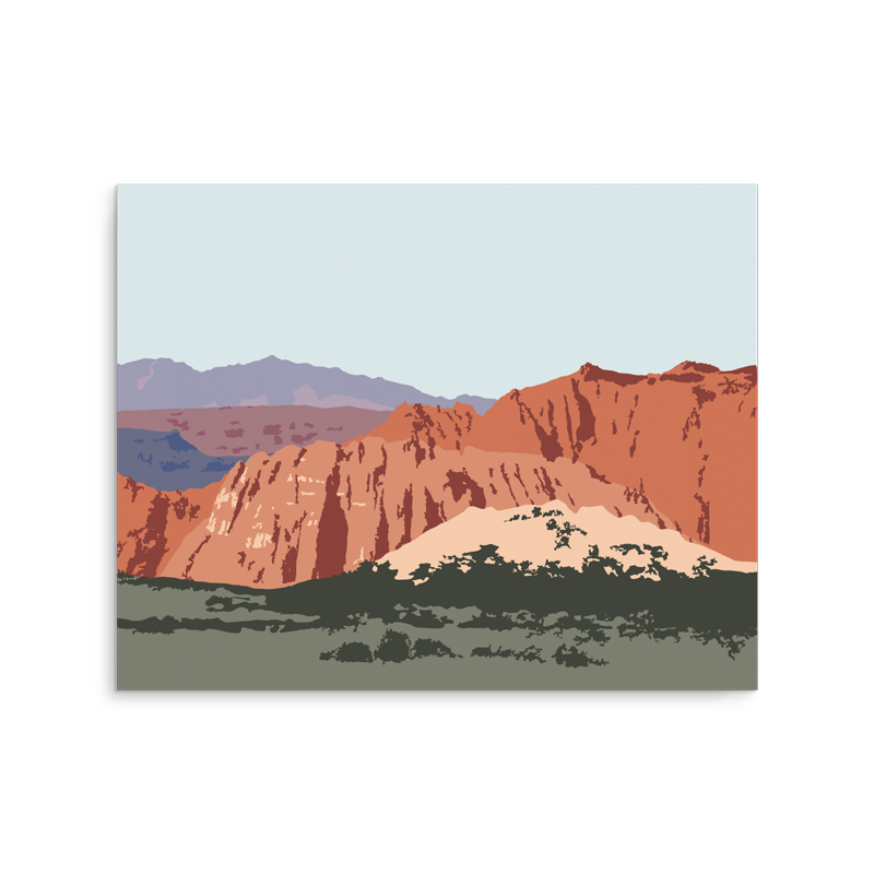 Snow Canyon Utah Art Print