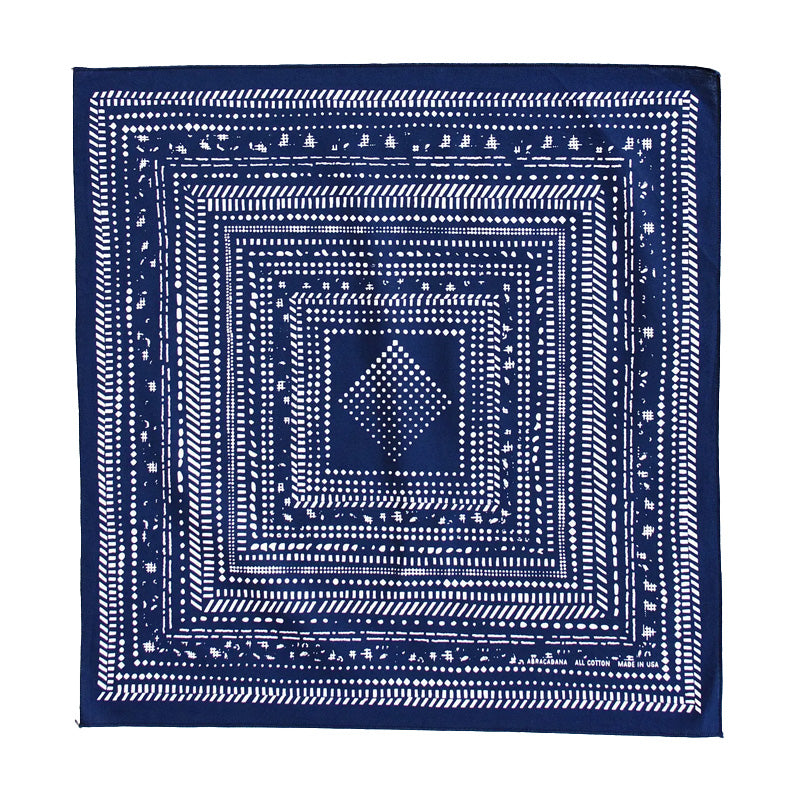 Navy Dot Dash Bandana