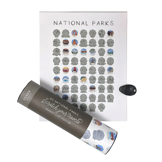 National Parks Scratch Off Mini Poster