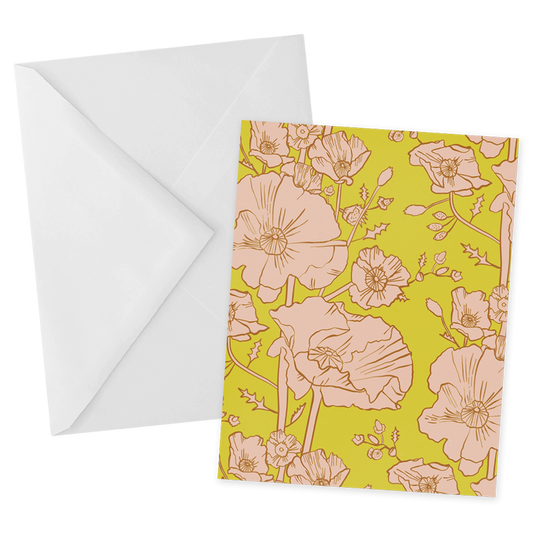 Prickly Poppies Notecard