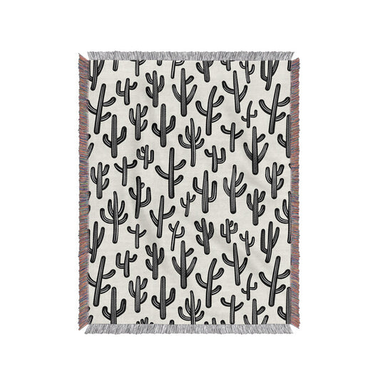Funky Saguaro Woven Blanket