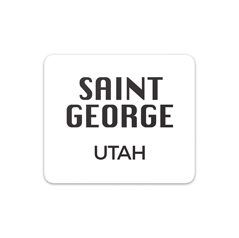 Saint George Vinyl Sticker – Mojave | Desert Gifts and Souvenirs